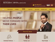 Tablet Screenshot of irvinlawoffice.com